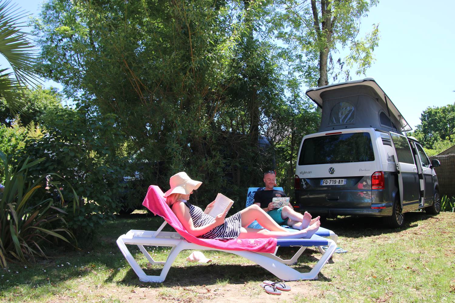 en van, en camping-car ou en caravane, vive le camping aux Genêts à Sarzeau ©